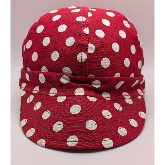 VTG Kromer KlothKap Red Polka Dot Milwaukee Fitted Hat 7 3/4 Welding Cap Vintage - Picture 2 of 5